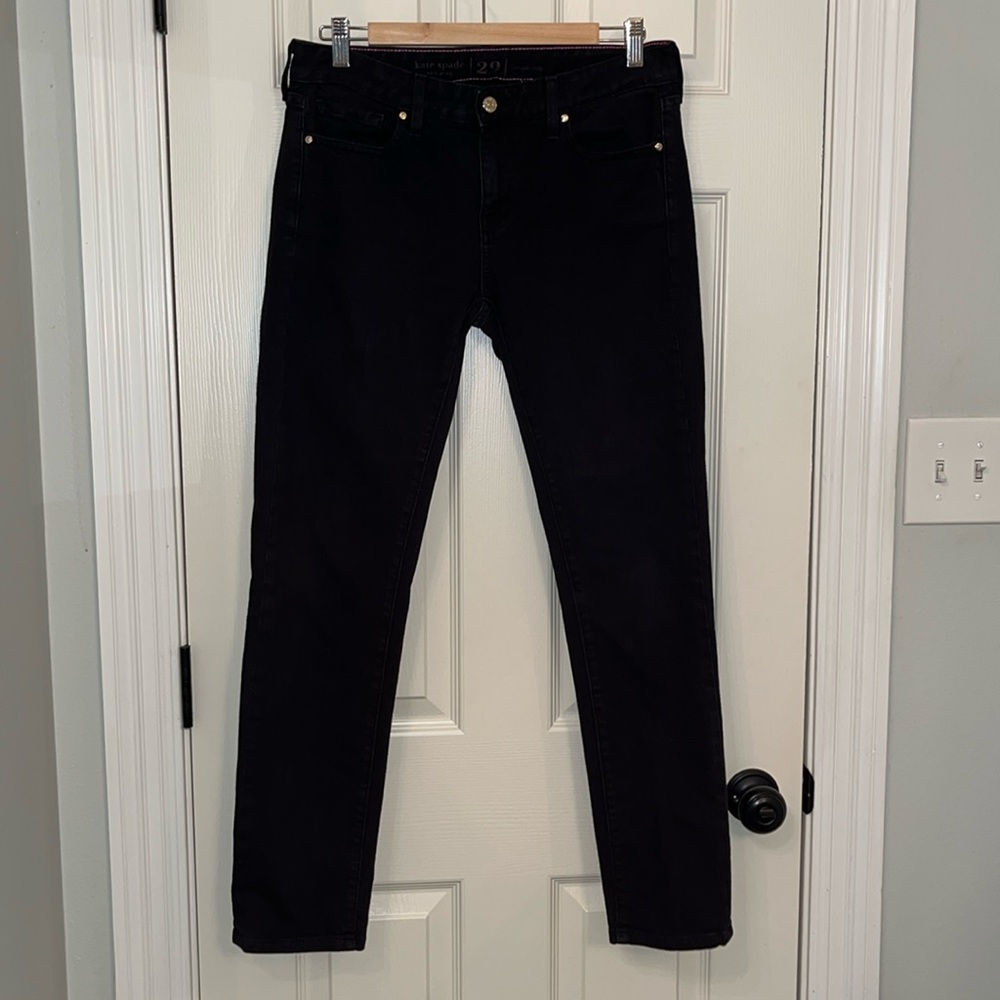 Kate Spade Women's Broome Street Black Mid Rise Jeans Sz 29‎ Stretch